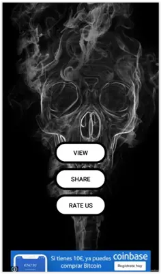 Smoke Skull Live Wallpapers android App screenshot 1